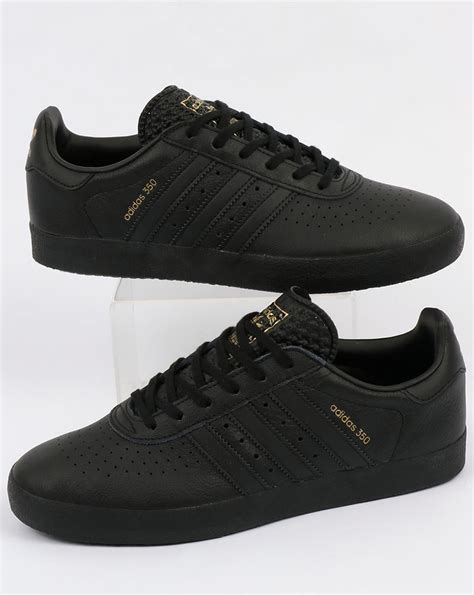 plain black adidas shoes.